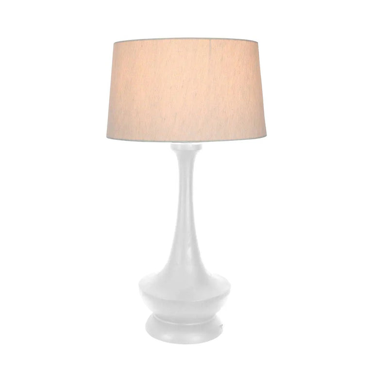 Peninsula White Table Lamp With Shade - ZAF1016W