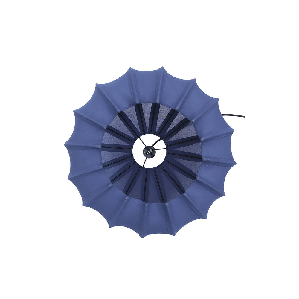 Anemone 1 Light Cotton Pendant Blue - ZAF10301