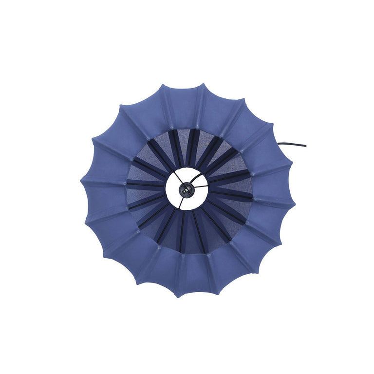 Anemone 1 Light Cotton Pendant Blue - ZAF10301