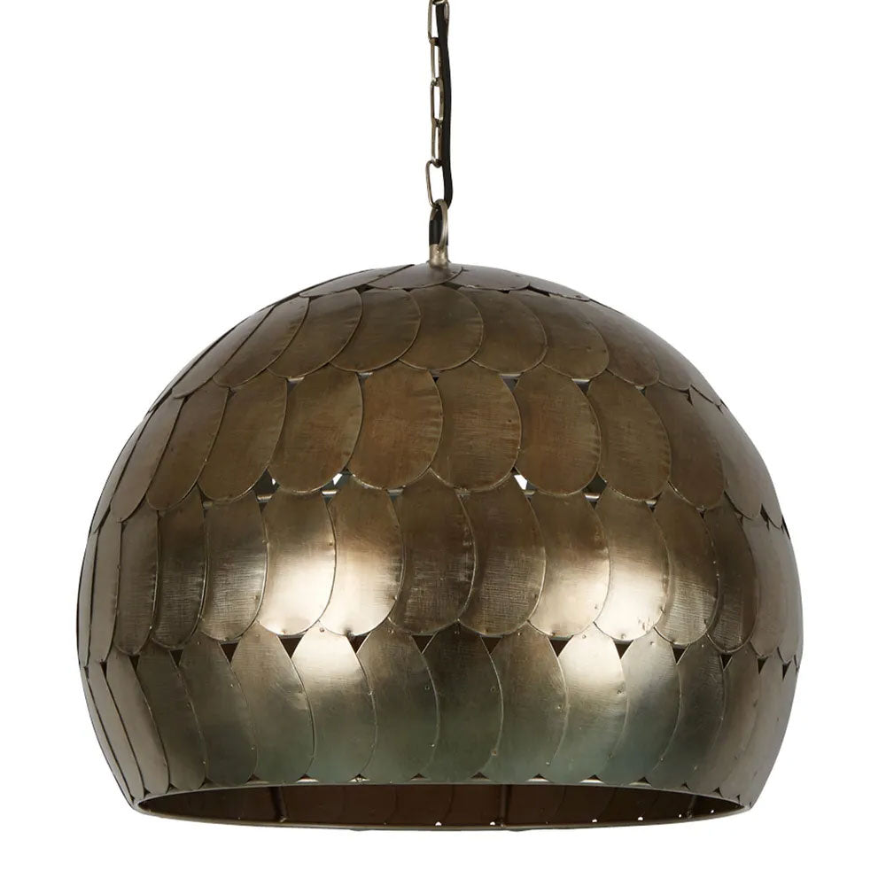 Pangolin 1 Light Pendant Small Pewter - ZAF11194