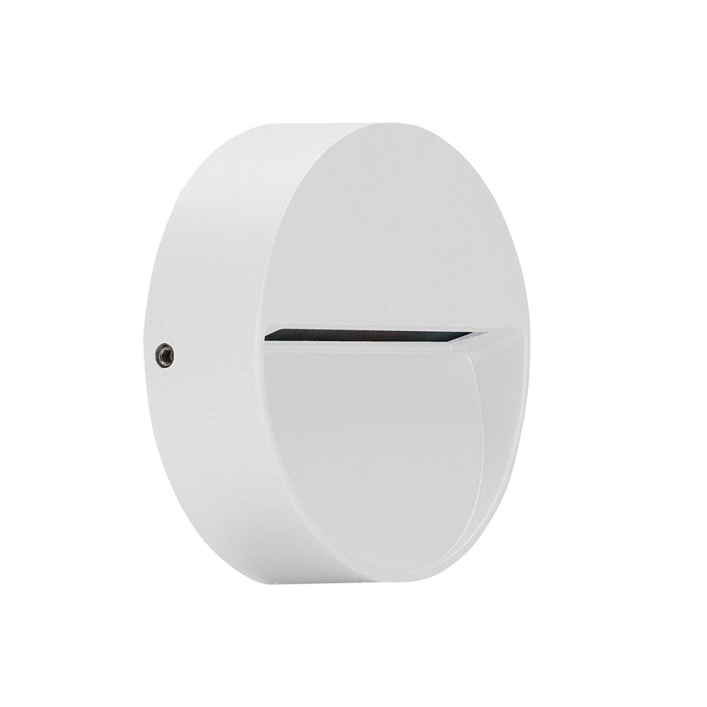 ZEKE-PRO-4-12V/24V-RND-WHT 5W 12V ~ 24V DC LED Surface Mounted Step Light White / Tri-Colour - 10336