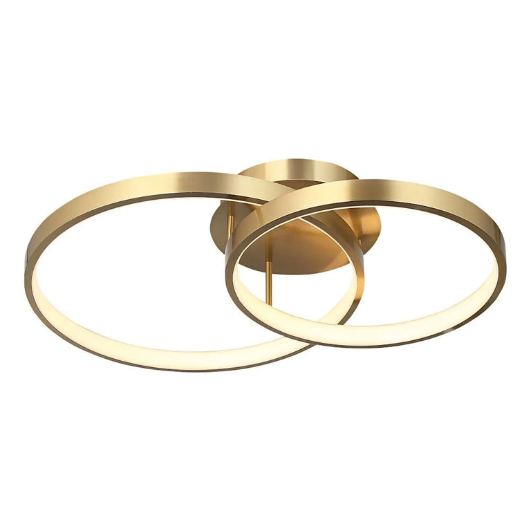 Zola 54W Dimmable LED Semi-Flush Mount Light Gold / Warm White - ZOLA2GLD