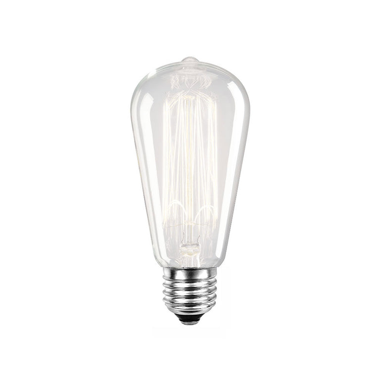 Pear ST64 E27 40W Carbon Filament Globe - ZANST64E2740W