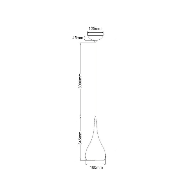 Bell Shape Small Pendant Wood Look - Zara2A