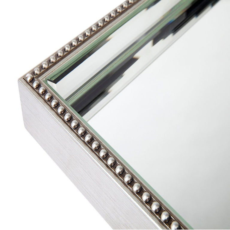 Zeta Medium Mirrror Tray Antique Silver - 50498