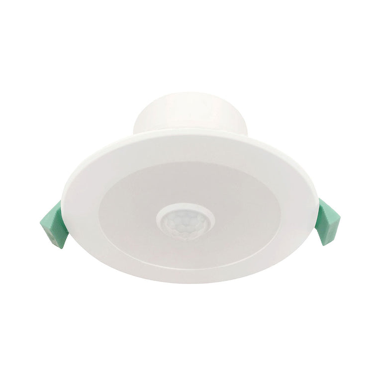Zone 9W LED Downlight With PIR Motion Sensor Matt White / Tricolour - TLZD3459WDS