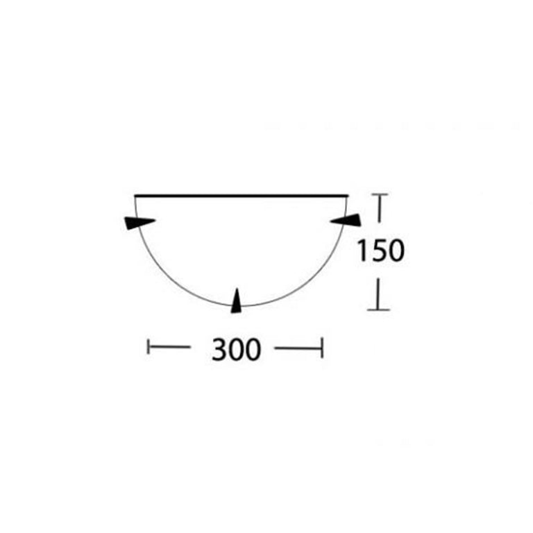 Mahsati 9 Alabaster Wall Light Satin Chrome - AC1001/WB/SCH