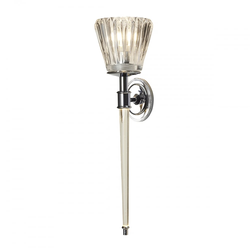 Agatha 2 Light LED Bathroom Wall Light Polished Chrome - BATH-AGATHA-PC