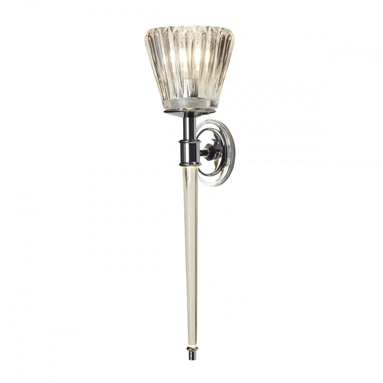 Agatha 2 Light LED Bathroom Wall Light Polished Chrome - BATH-AGATHA-PC