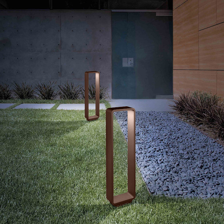 Stola 11W LED Bollard Rust / Warm White - LD0172R3