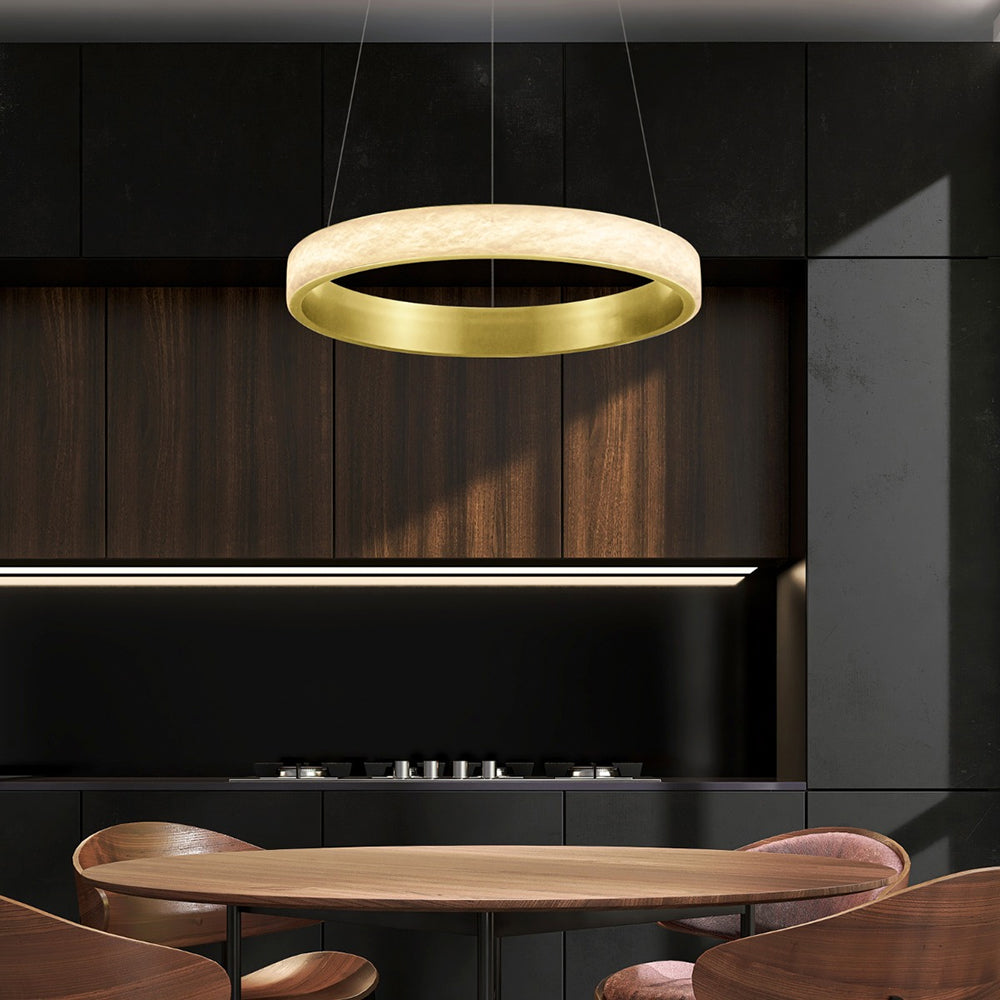 Alabaster 530 LED Pendant Gold