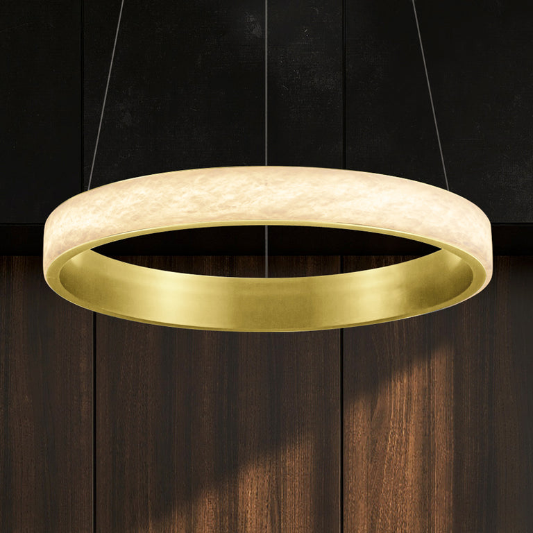 Alabaster 530 LED Pendant Gold