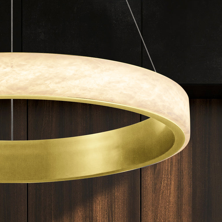 Alabaster 530 LED Pendant Gold