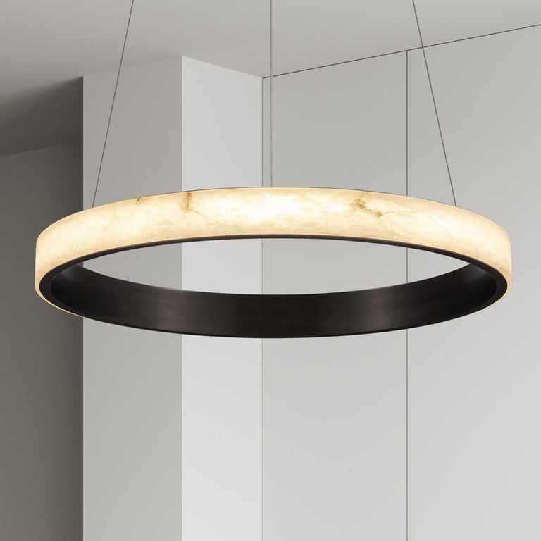 Alabaster 675 LED Pendant Black