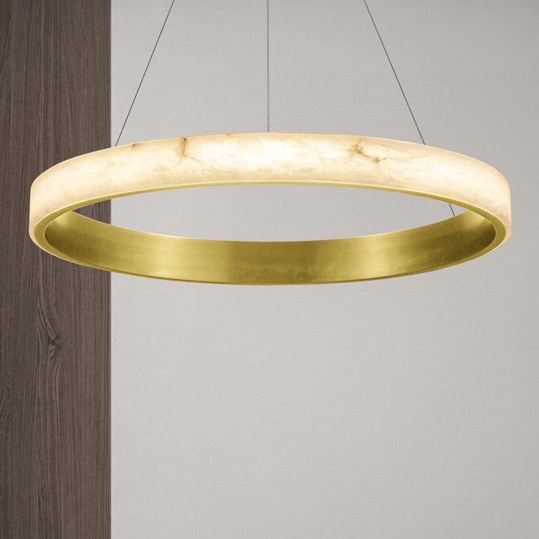 Alabaster 675 LED Pendant Gold