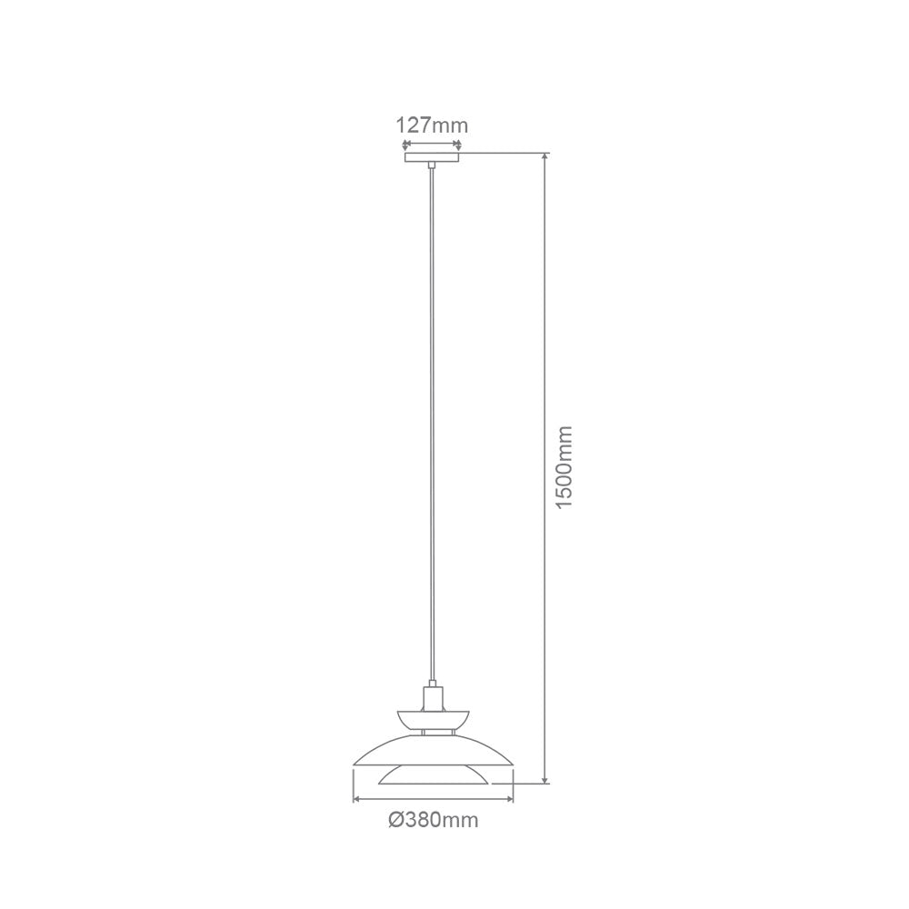 Allegra Modern Pendant Matt White - 22702