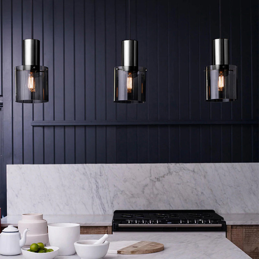Alyssa 1 Light Pendant Black