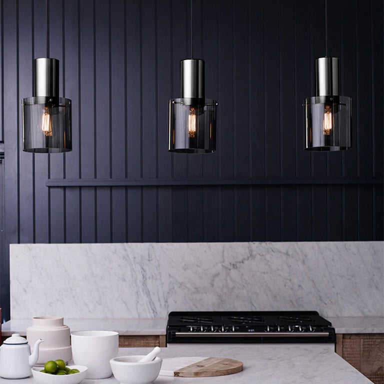Alyssa 1 Light Pendant Black