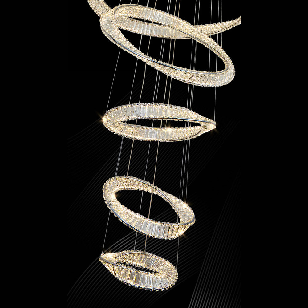 Atticus Crystal LED Pendant