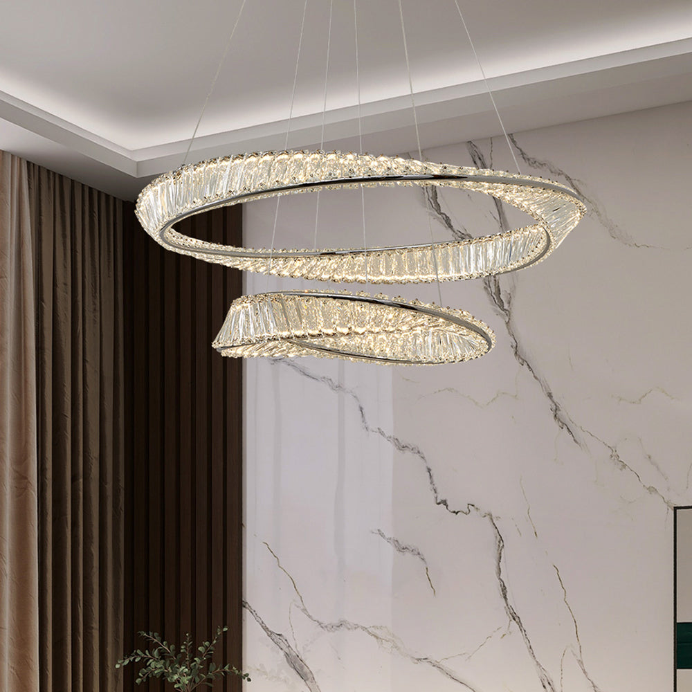 Atticus Crystal 800 + 500 LED Pendant