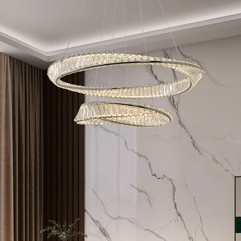 Atticus Crystal 800 + 500 LED Pendant