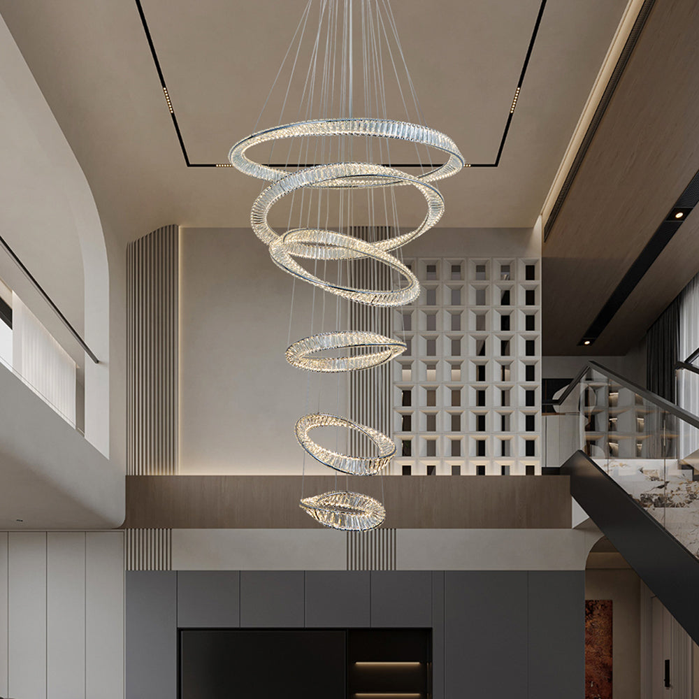 Atticus Crystal LED Pendant