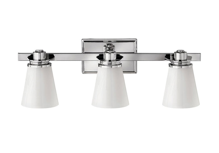 Avon 3 Light Above Mirror Light Polished Chrome - HK/AVON3 BATH