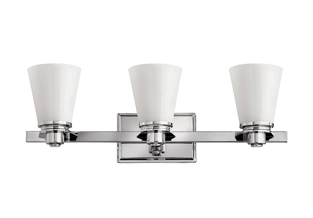 Avon 3 Light Above Mirror Light Polished Chrome - HK/AVON3 BATH