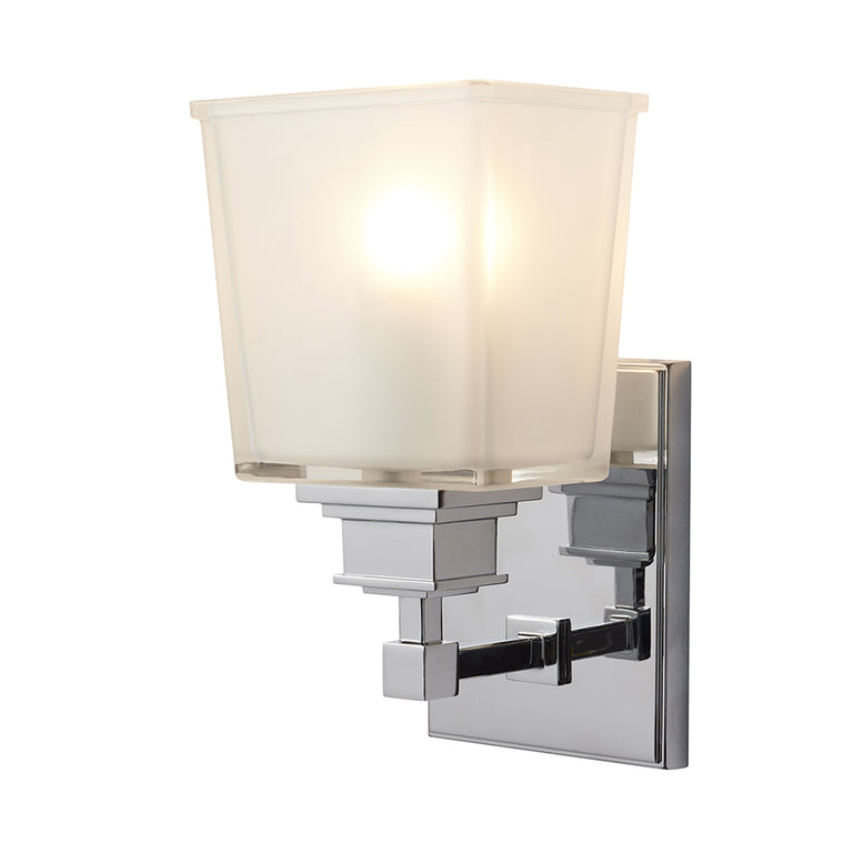 Aylesbury 1 Light Wall Light Polished Chrome - BATH-AY1