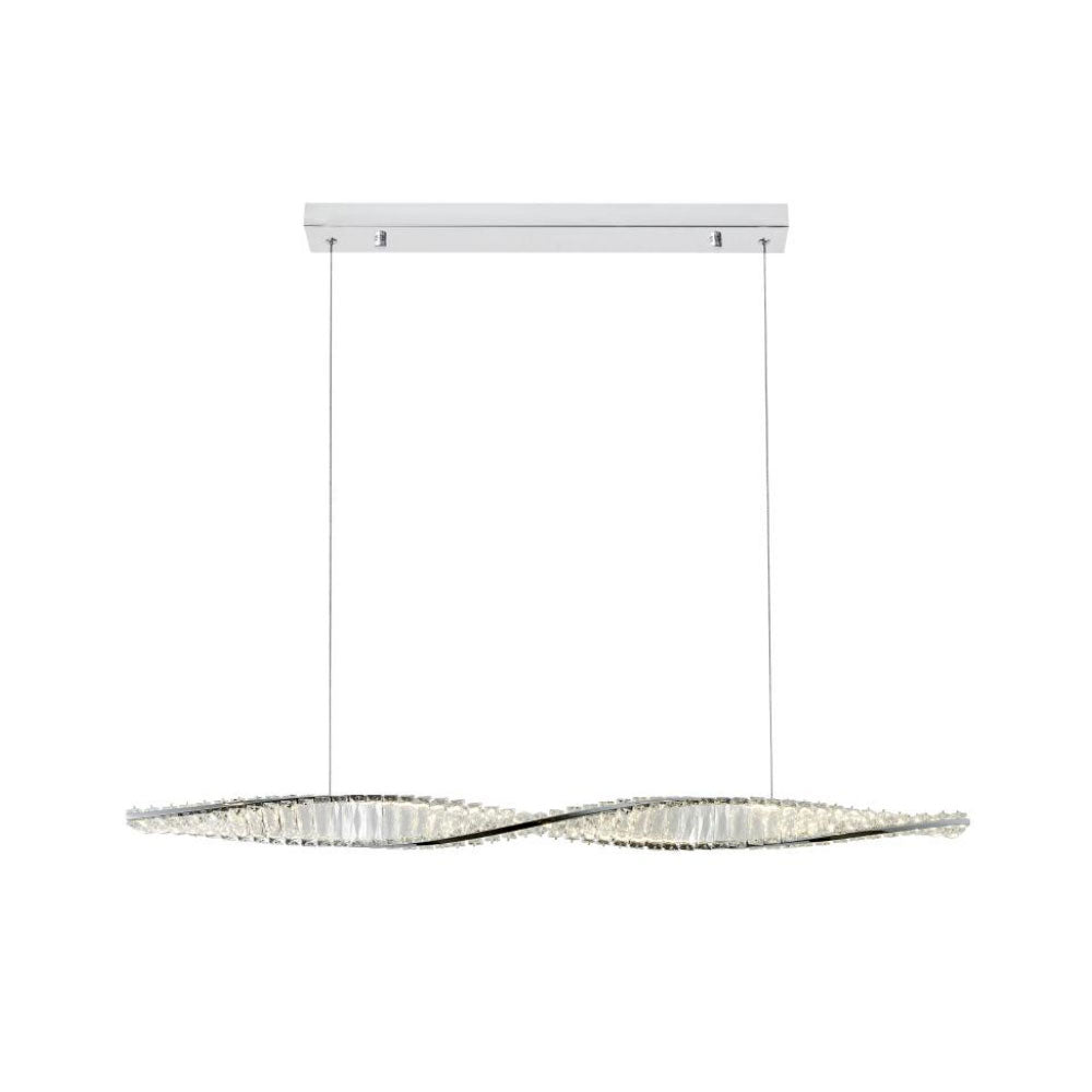 Baldwin Crystal LED Pendant Chrome