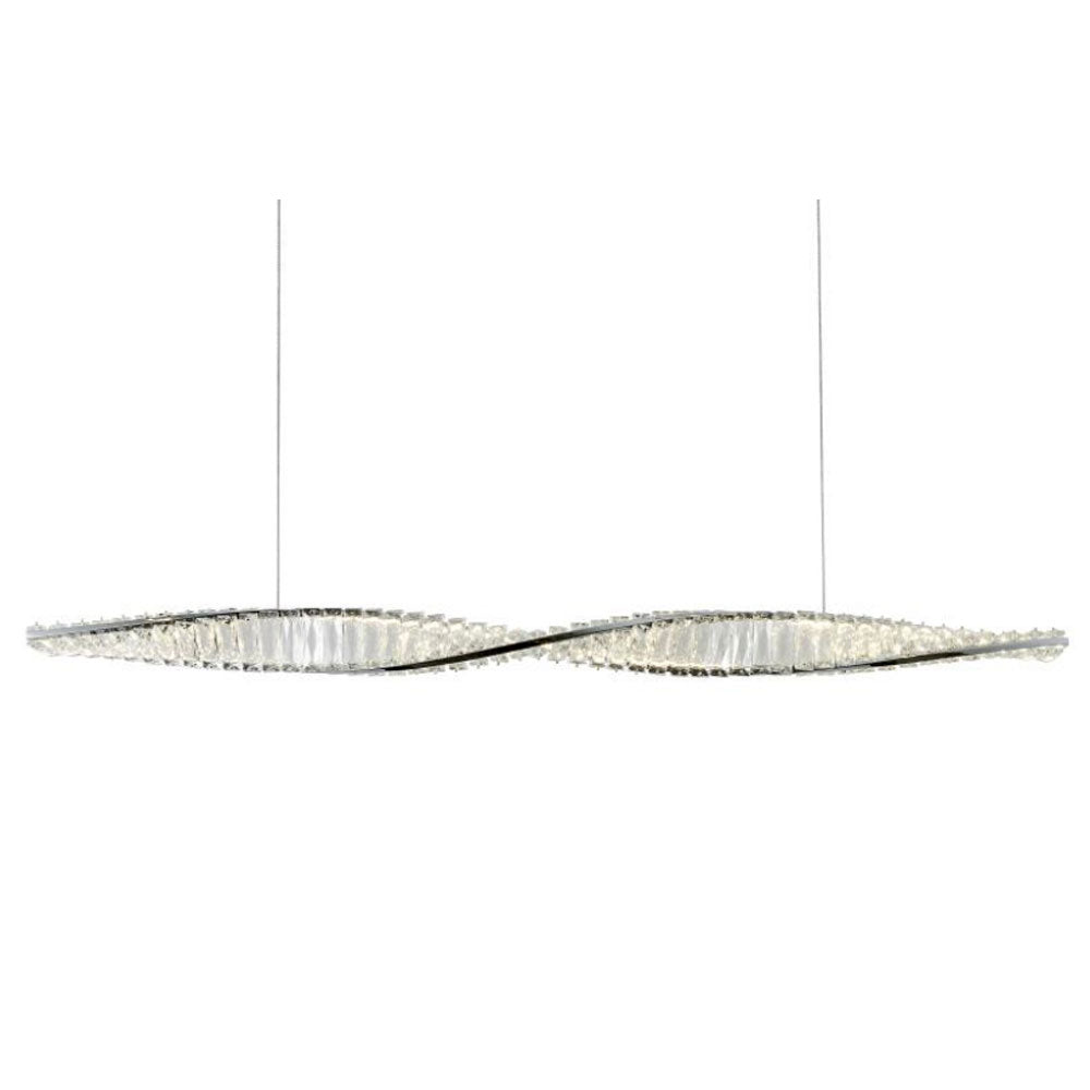 Baldwin Crystal LED Pendant Chrome