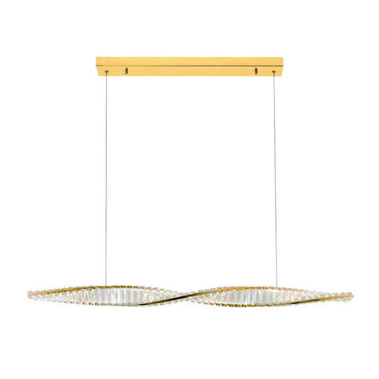 Baldwin Crystal LED Pendant Gold