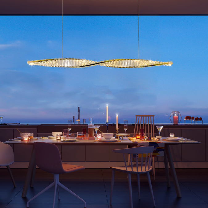 Baldwin Crystal LED Pendant Gold | Online Lighting