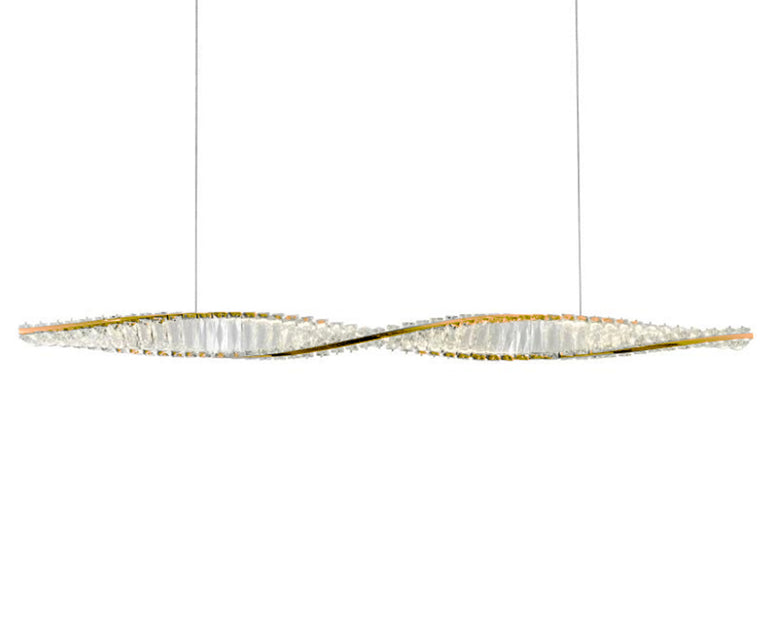 Baldwin Crystal LED Pendant Gold