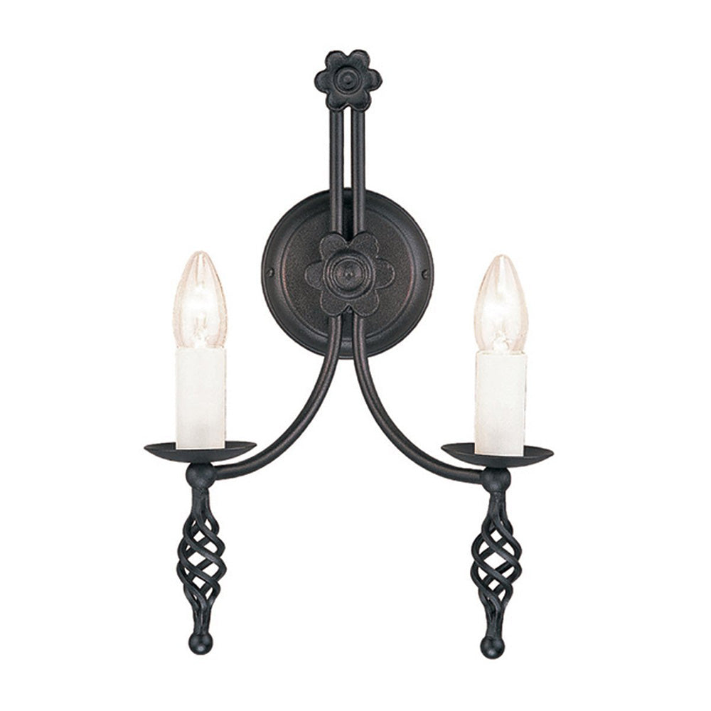 Belfry 2 Light Wall Light Black - BY2-BLACK