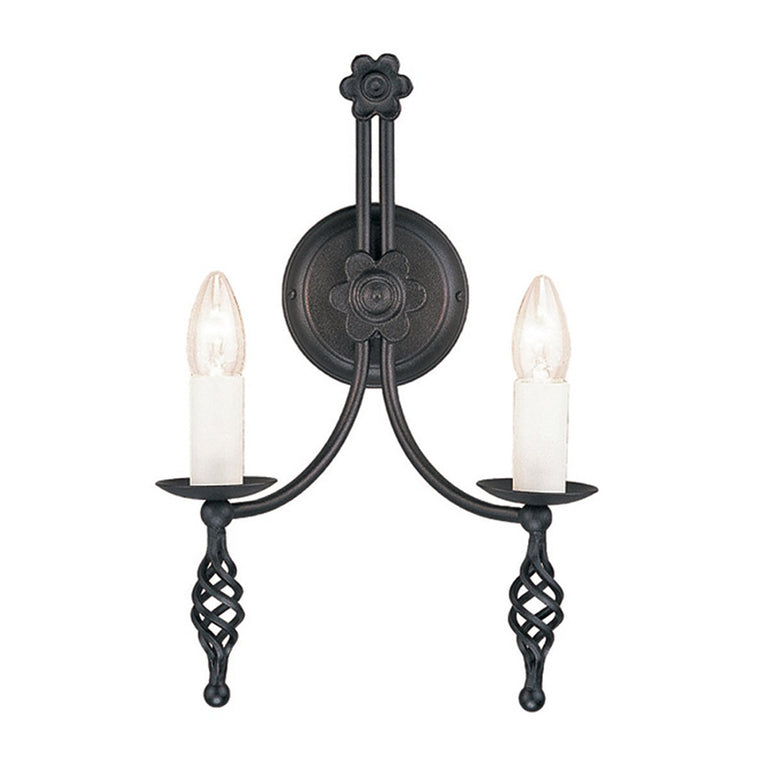 Belfry 2 Light Wall Light Black - BY2-BLACK