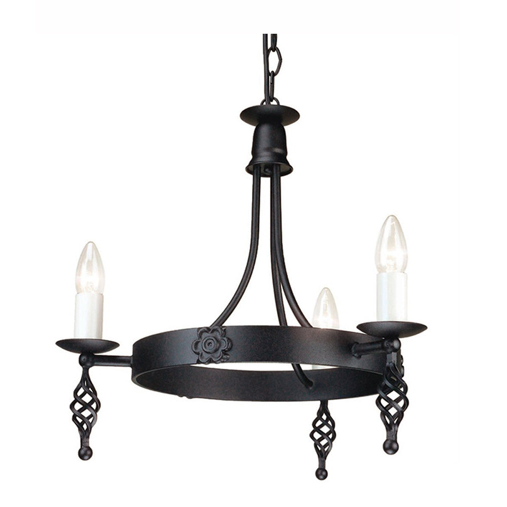 Belfry 3 Light Chandelier Black - BY3-BLACK