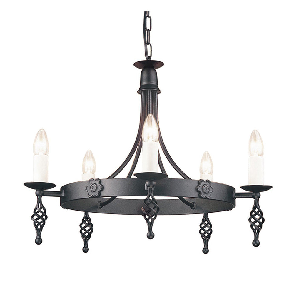 Belfry 5 Light Chandelier Black - BY5-BLACK