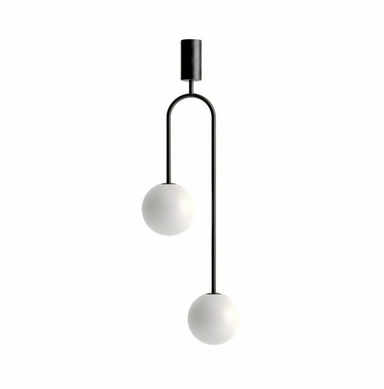 Bella 2 Light Pendant Black