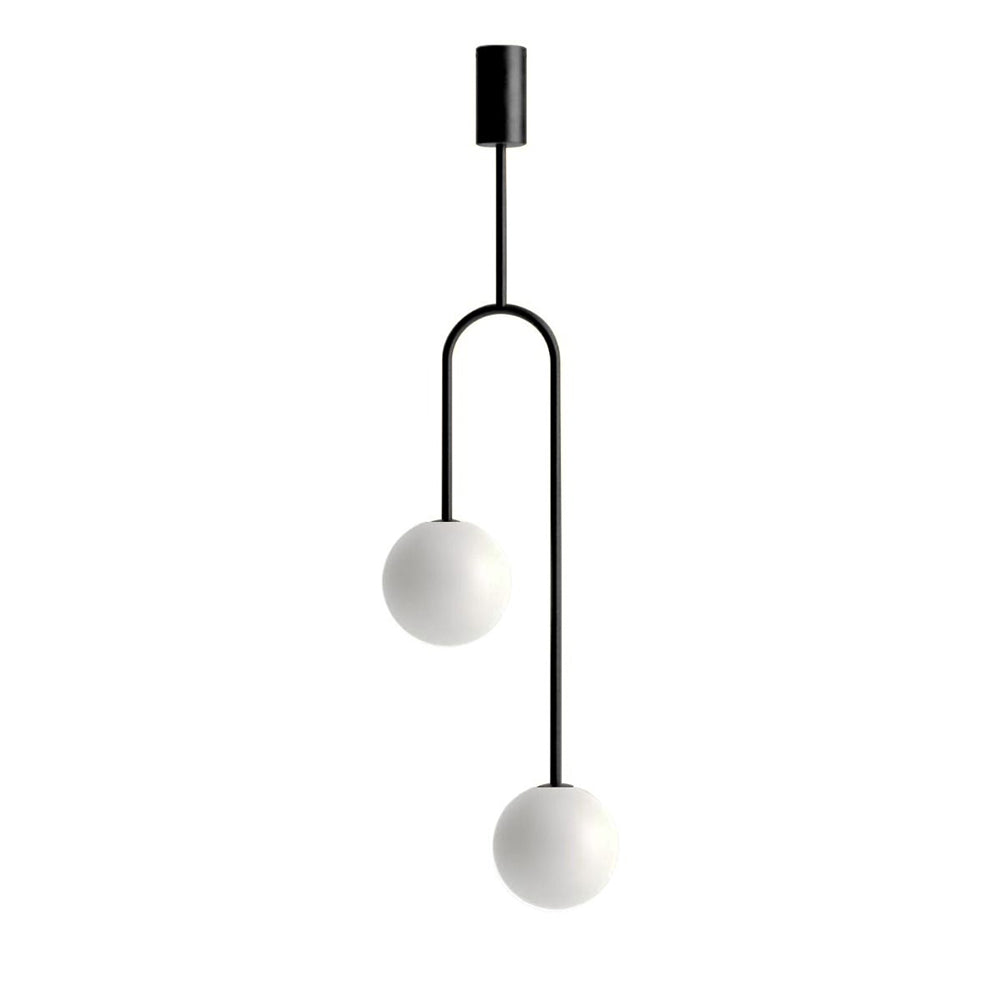 Bella 2 Light Pendant Black
