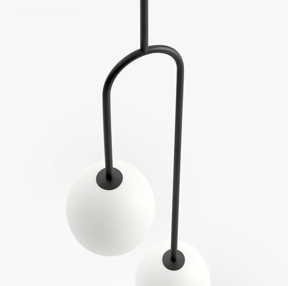 Bella 2 Light Pendant Black