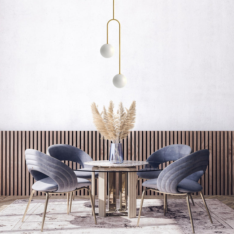 Bella 2 Light Pendant Gold