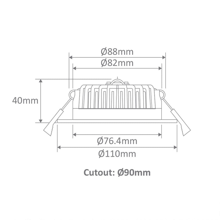 Boost 10W Dimmable LED Downlight White / Tri Colour - 20726