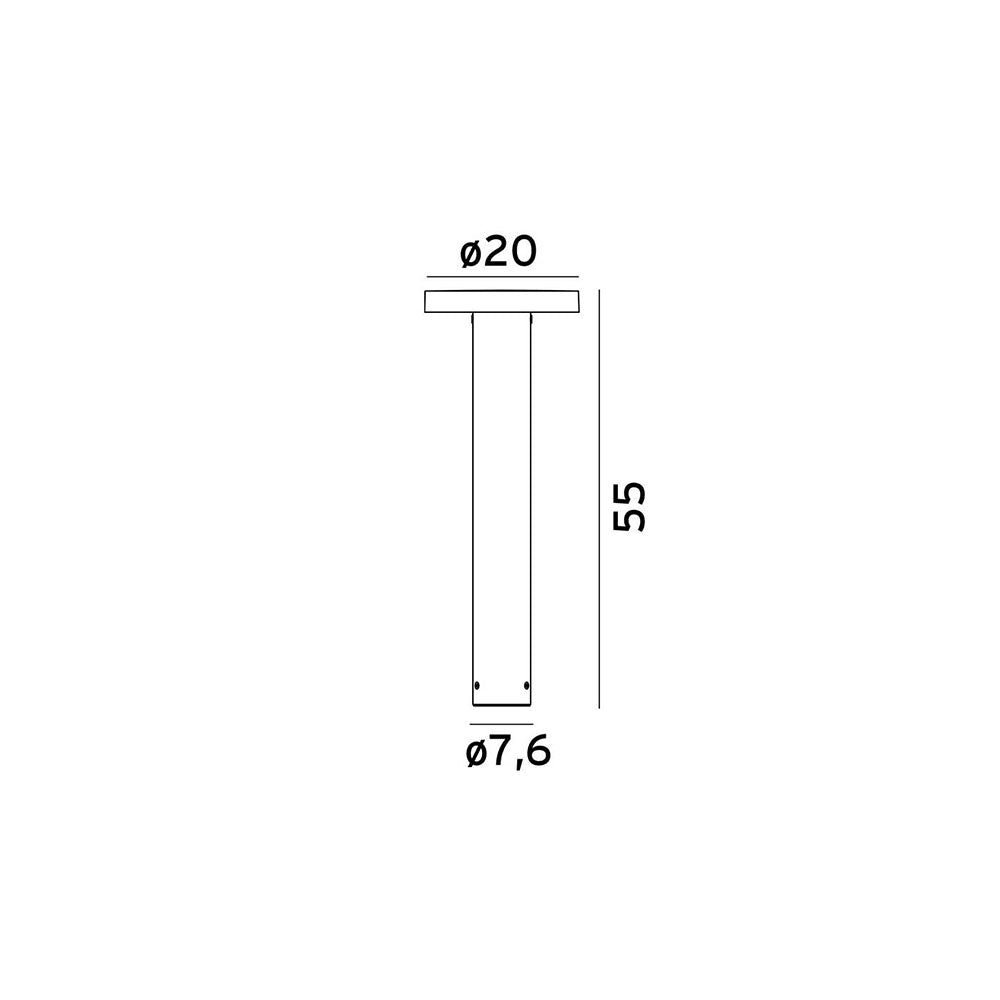 Borg Small 16W LED Bollard Aluminium / Warm White - NLYS.6170AL