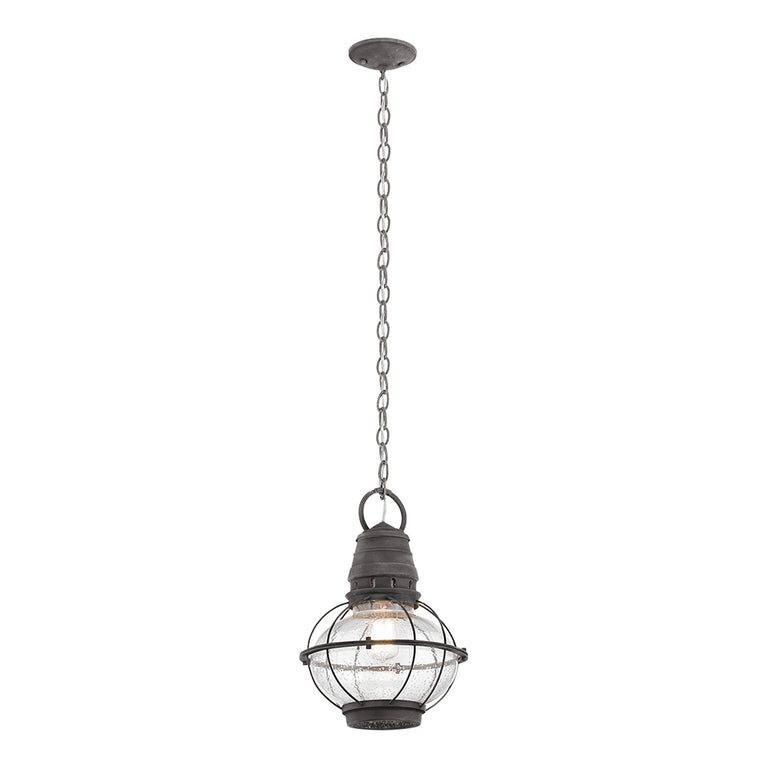 Bridge Point Small Chain Lantern Weathered Zinc - KL/BRIDGEPOINT8S