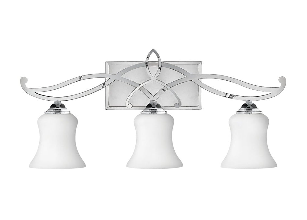 Brooke 3 Light Above Mirror Light Polished Chrome - HK/BROOKE3 BATH