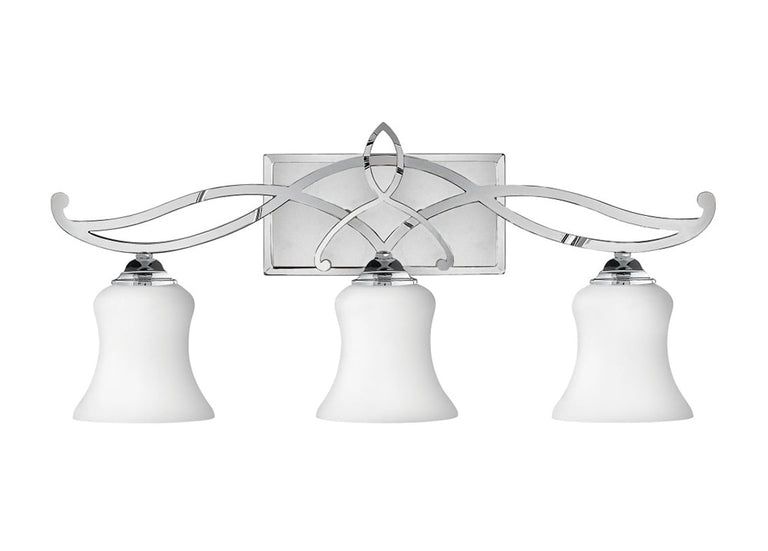 Brooke 3 Light Above Mirror Light Polished Chrome - HK/BROOKE3 BATH