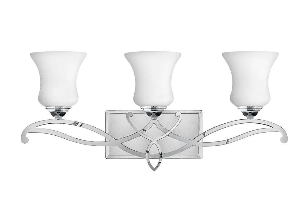 Brooke 3 Light Above Mirror Light Polished Chrome - HK/BROOKE3 BATH