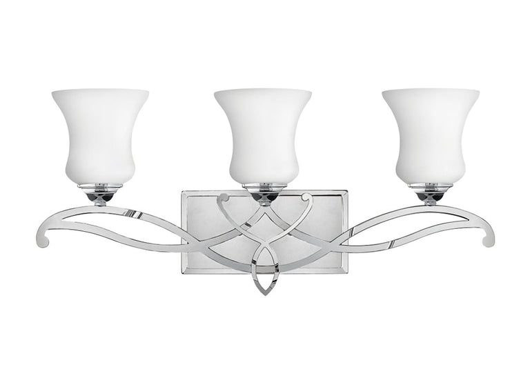 Brooke 3 Light Above Mirror Light Polished Chrome - HK/BROOKE3 BATH