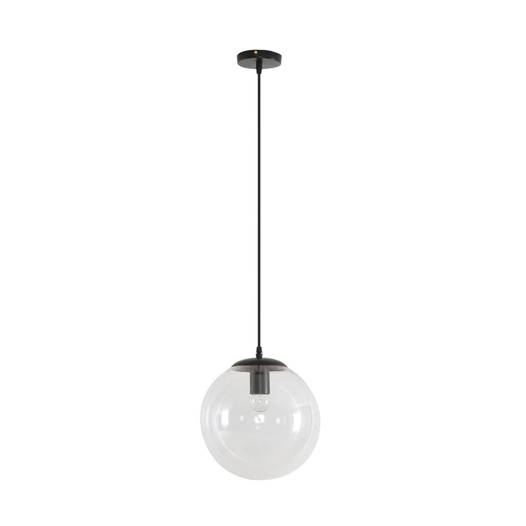 Bubble-250 Clear Glass Pendant Black - 31464